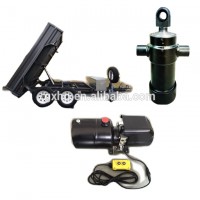 4 Stages Hydraulic Telescopic Cylinder For Construction Tipper Truck